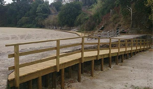 Mellora da accesibilidade nas praias Tanxil e Quenxo, en Rianxo