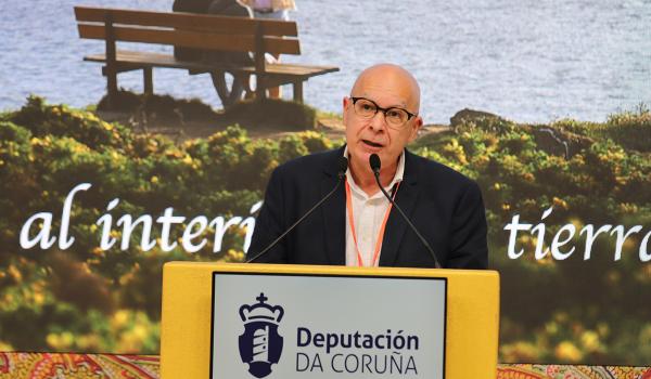 Xosé Regueira, vicepresidente e deputado de Turismo, durante a presentación do Proxecto do Cabo Ortegal