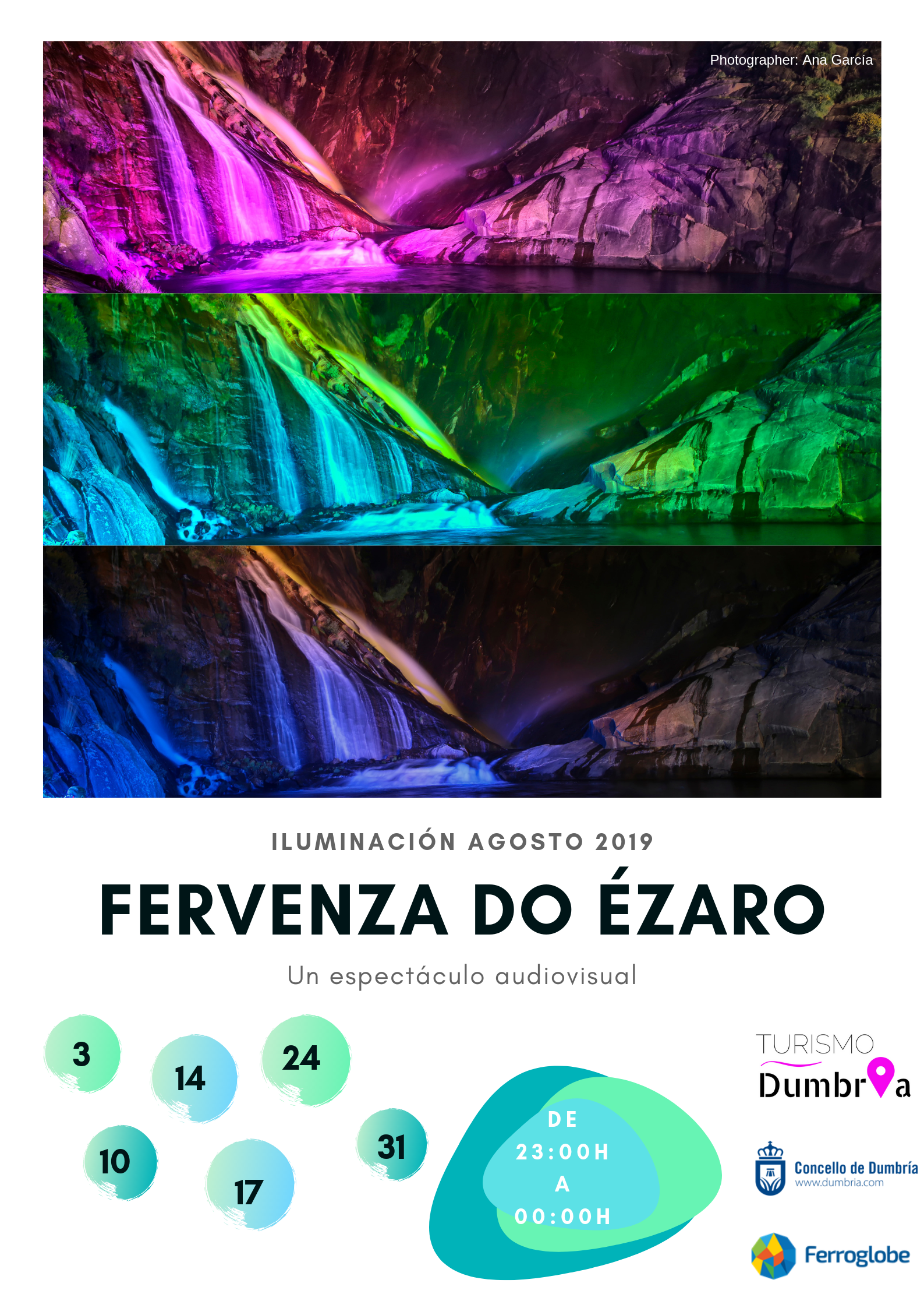 FERVENZA DO ÉZARO - ILUMINACIÓN AGOSTO 2019