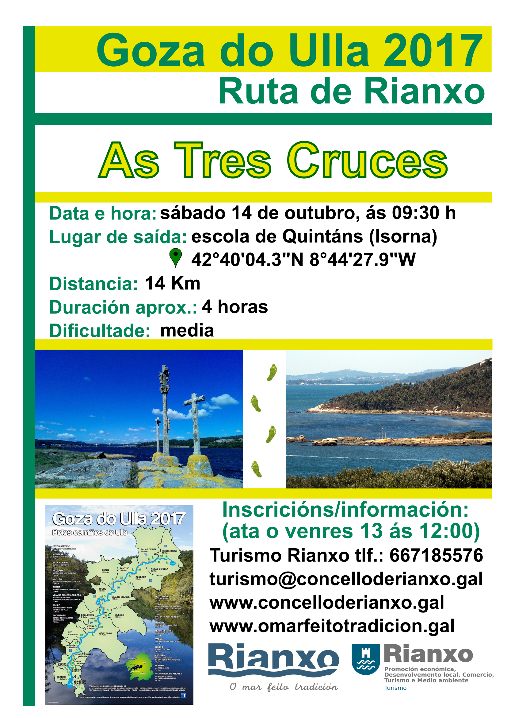 Cartaz Goza do Ulla-Rianxo 2017: As Tres Cruces