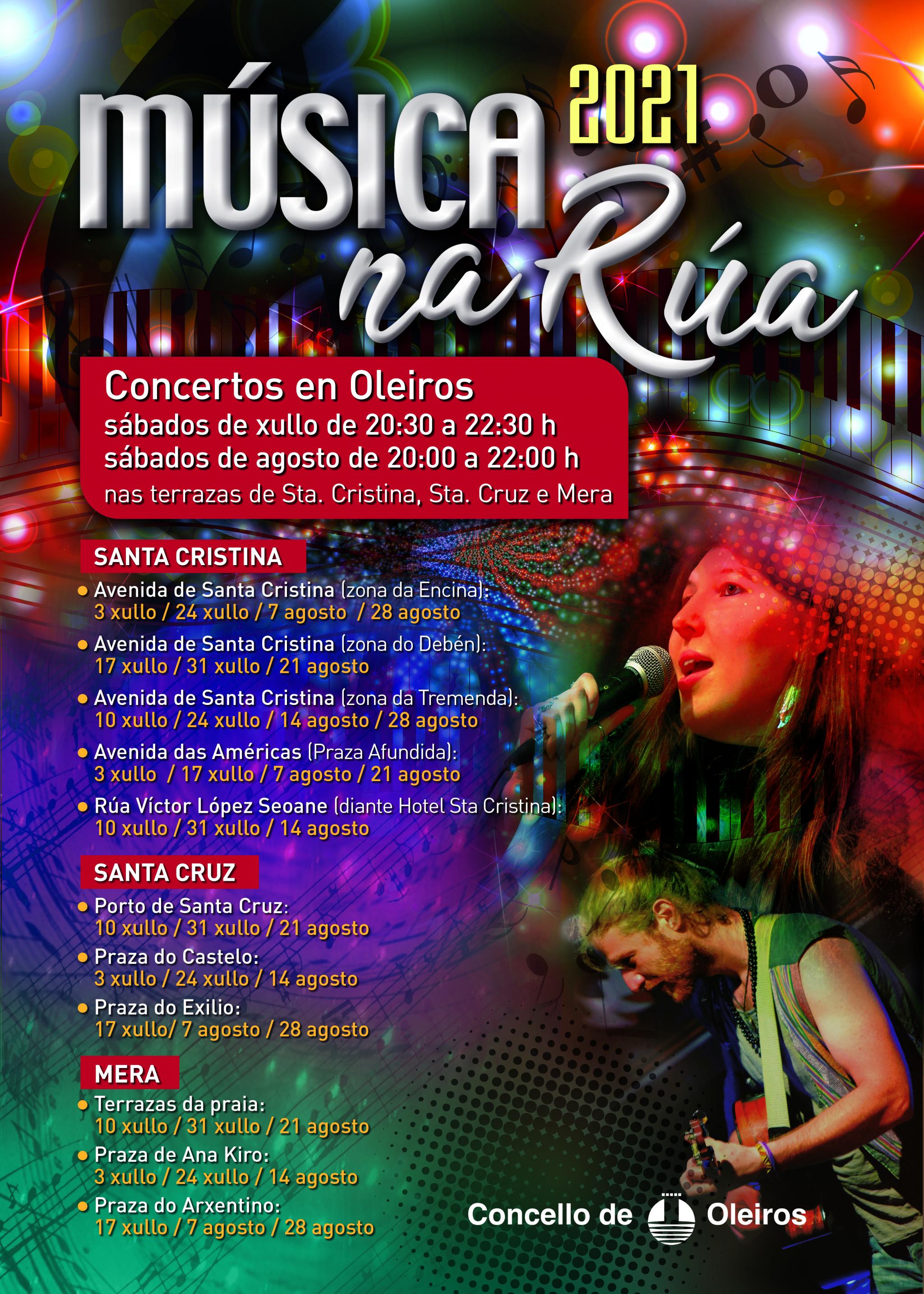 Música na Rúa fechas y localización de los conciertos