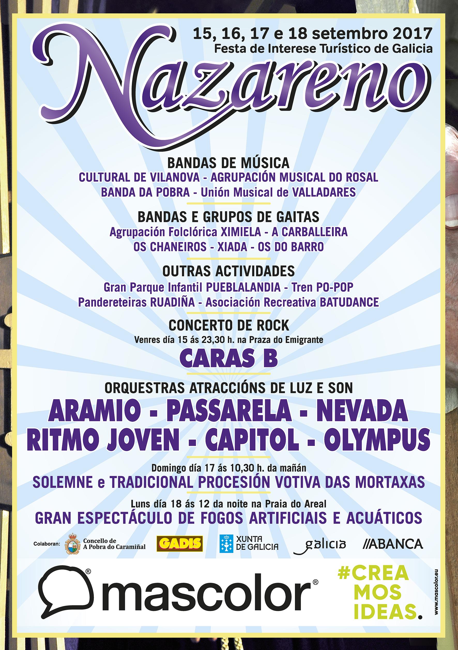 Programación das festas de Xesús Nazareno