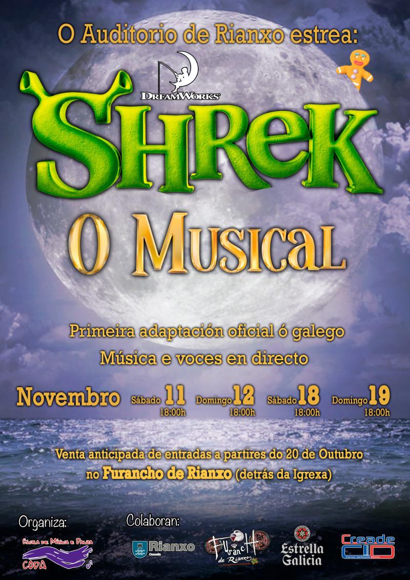 Shrek musical escola CODA galego Rianxo