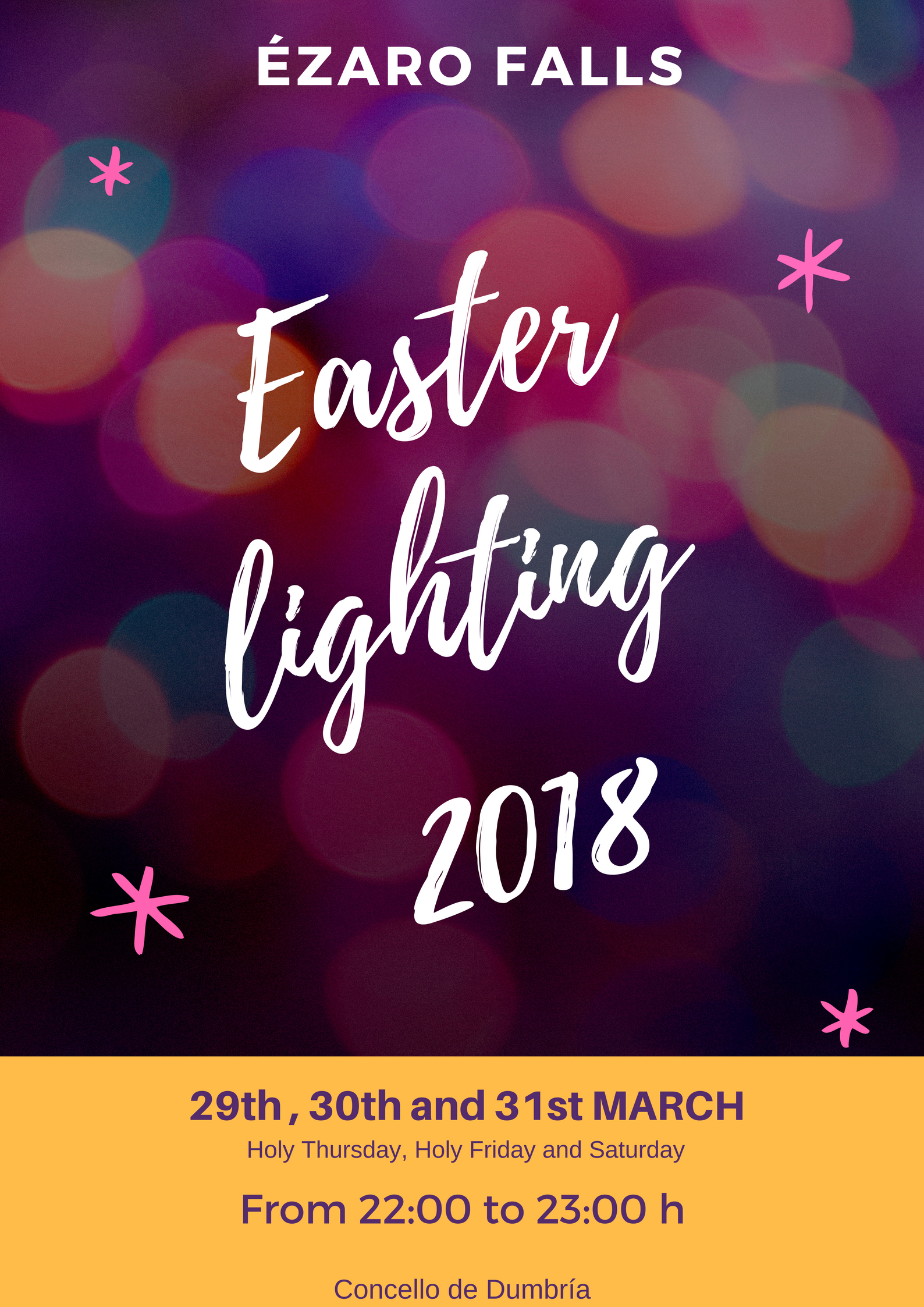 Ézaro Falls-Easter Lighting 2018