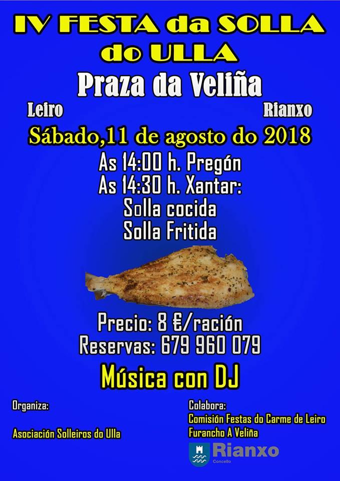 Festa degustación gastronómica solla Ulla Leiro Rianxo