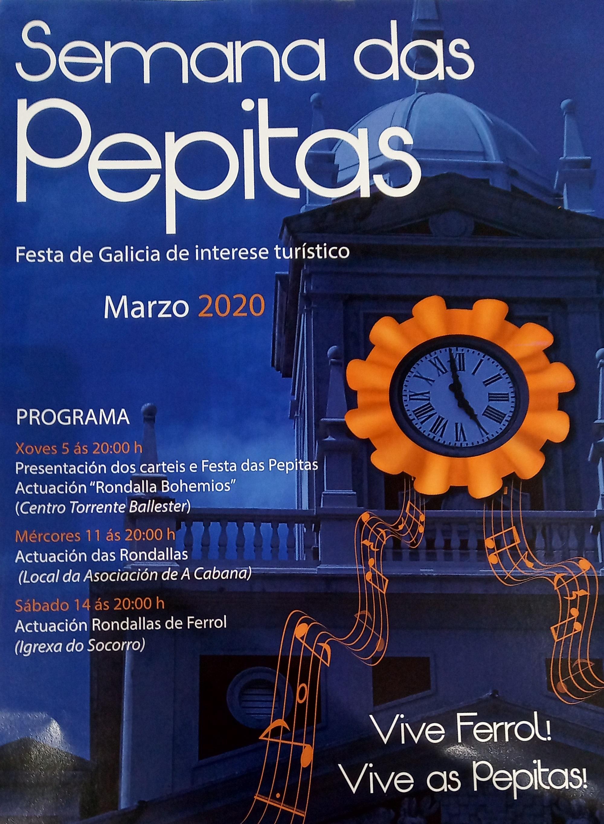 Programa de eventos Semana de las Pepitas 2020