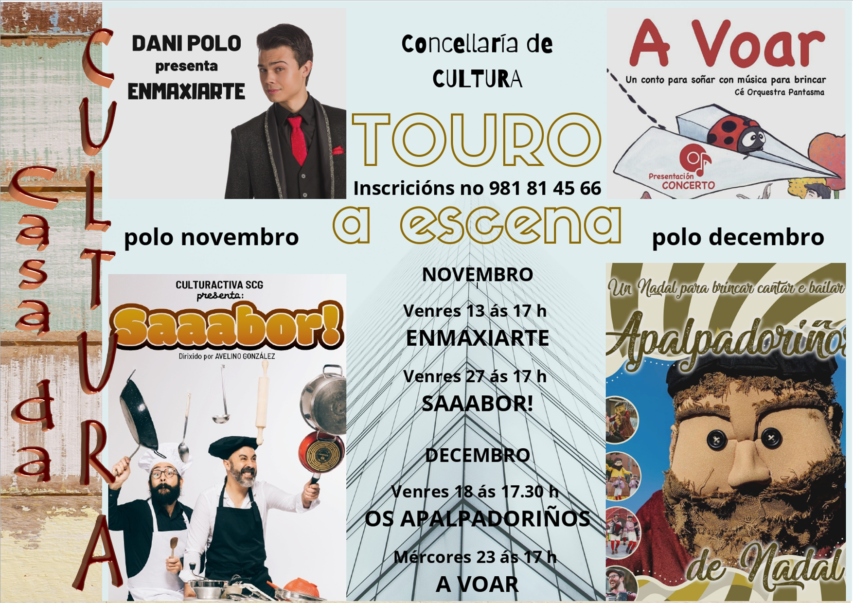 TOURO A ESCENA POLO NOVEMBRO E DECEMBRO